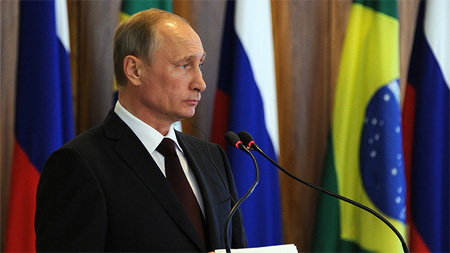 Putin llega a Brasilia para la parte final de la cumbre de BRICS